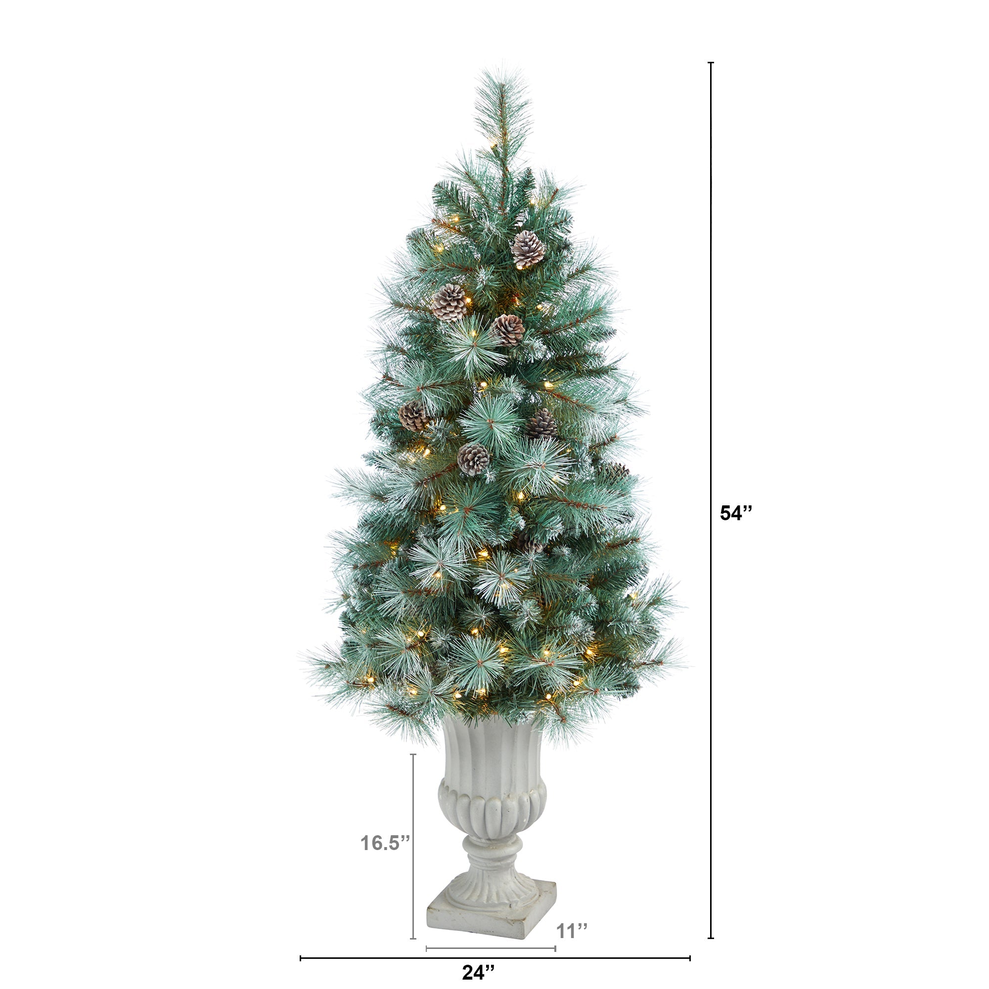 4.5' Frosted Tip British Columbia Mountain Pine Artificial Christmas Tree