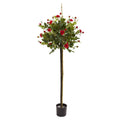 3' Rose Topiary Silk Tree