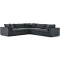 Commix 5 Piece Down Filled Overstuffed Sectional Sofa by Modway