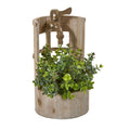 12"  Eucalyptus and Sedum Artificial Plant in Faucet Planter