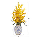 28" Dancing Lady Orchid Artificial Arrangement in Decorative Vase