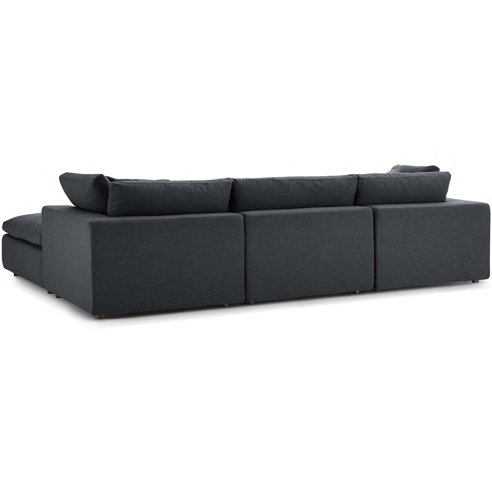 Commix 4 Piece Down Filled Overstuffed Sectional Sofa Set by Modway