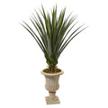 5"  Spiked Agave Artificial Plant in Decorative Urn
