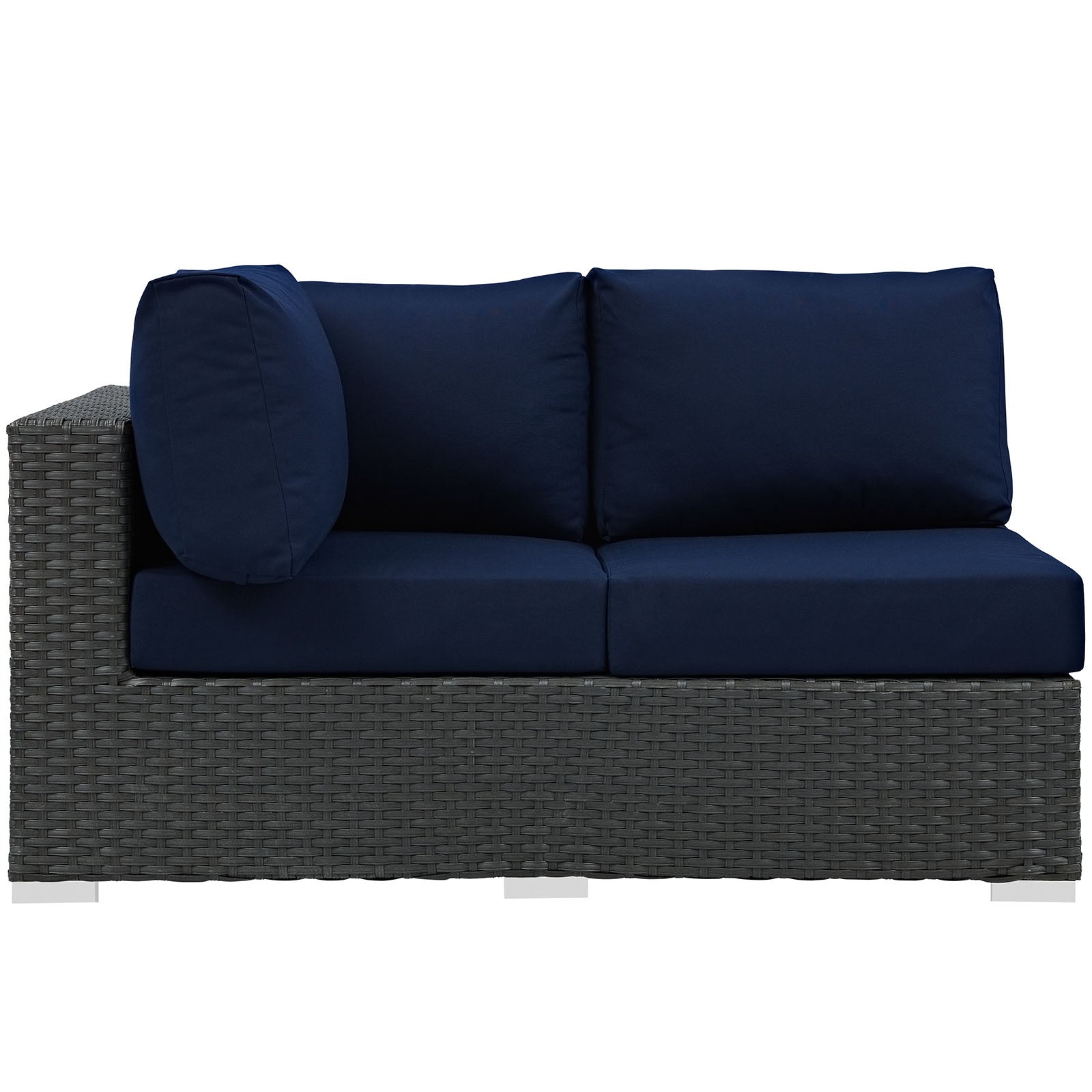 Sojourn Outdoor Patio Sunbrella¨ Left Arm Loveseat by Modway