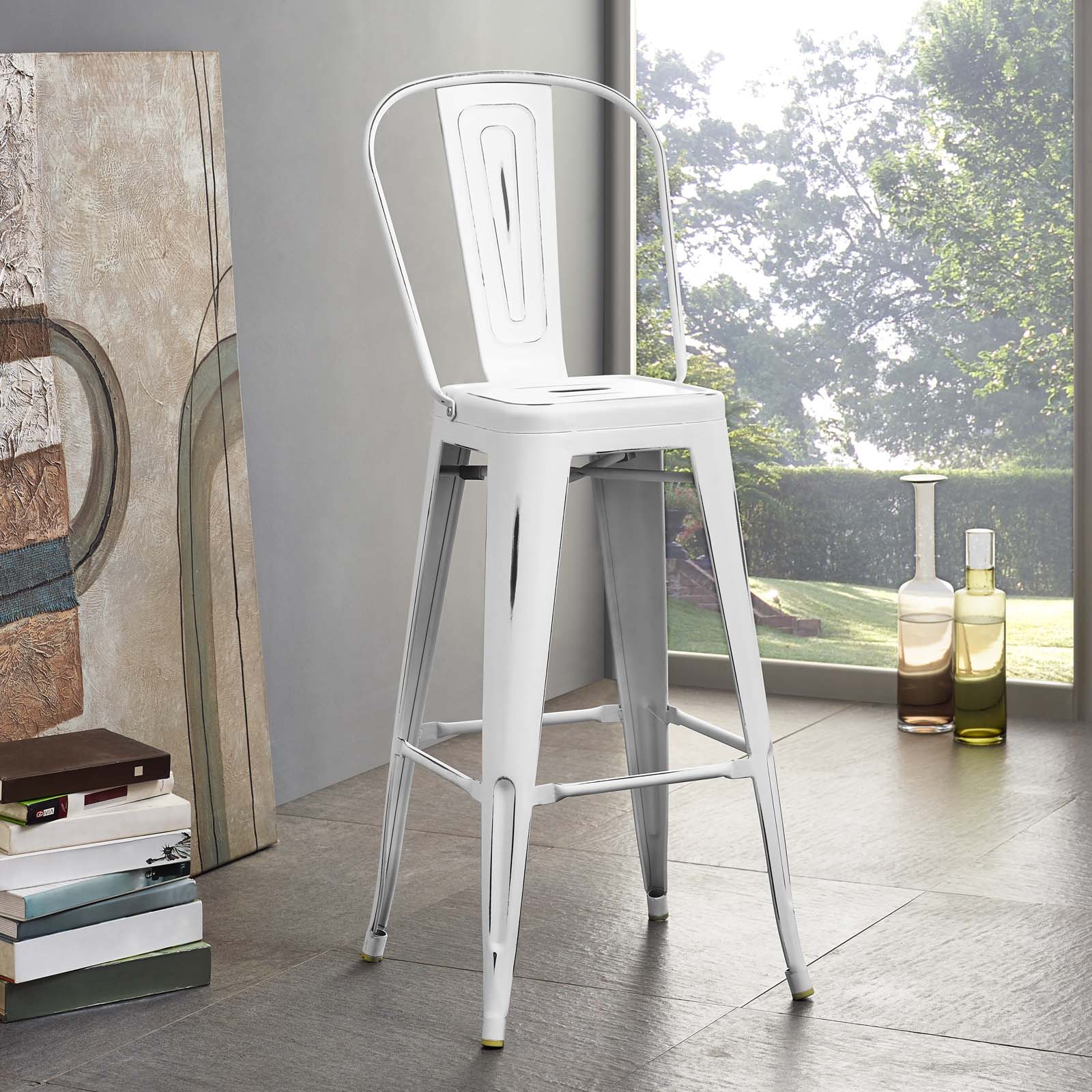 Promenade Metal Bar Side Stool by Modway