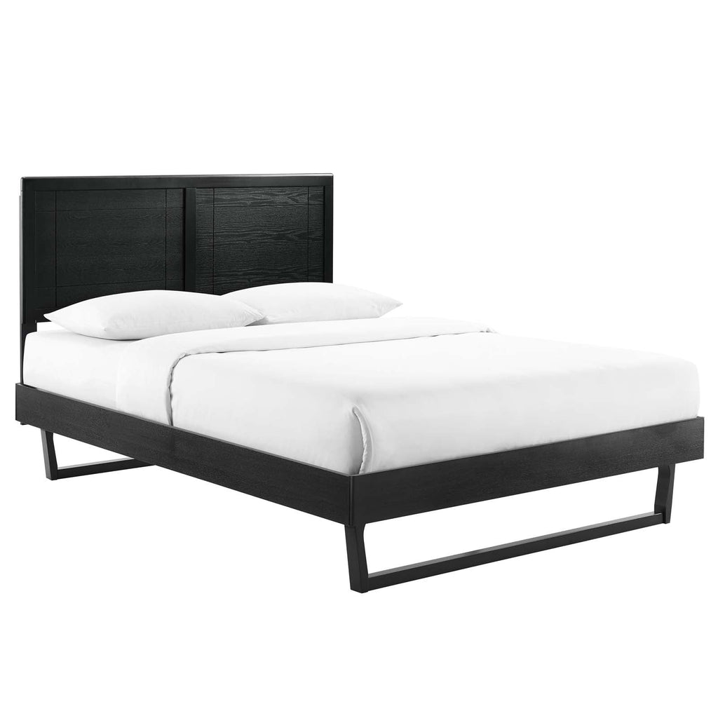 Marlee Wood Full Platform Bed With Angular Frame by Modway