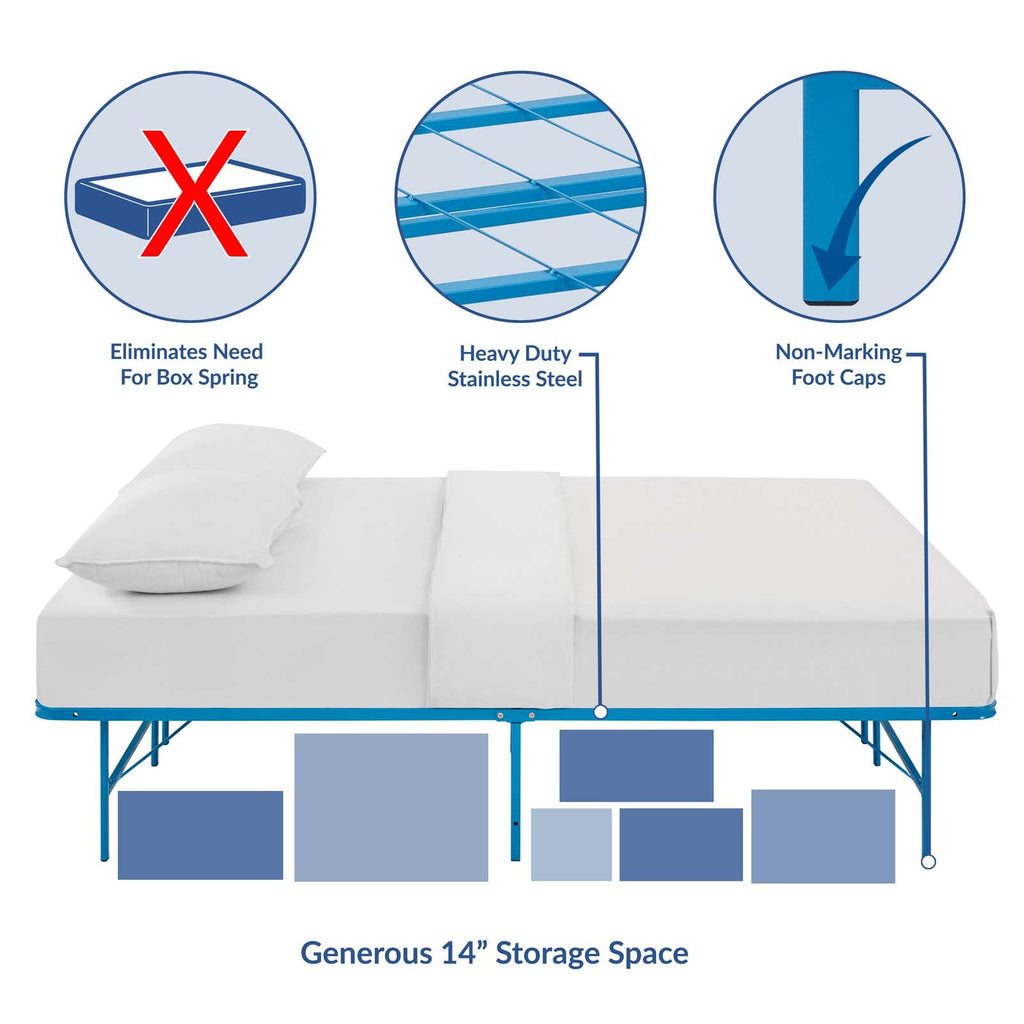 Horizon Stainless Steel Queen Bed Frame by Modway