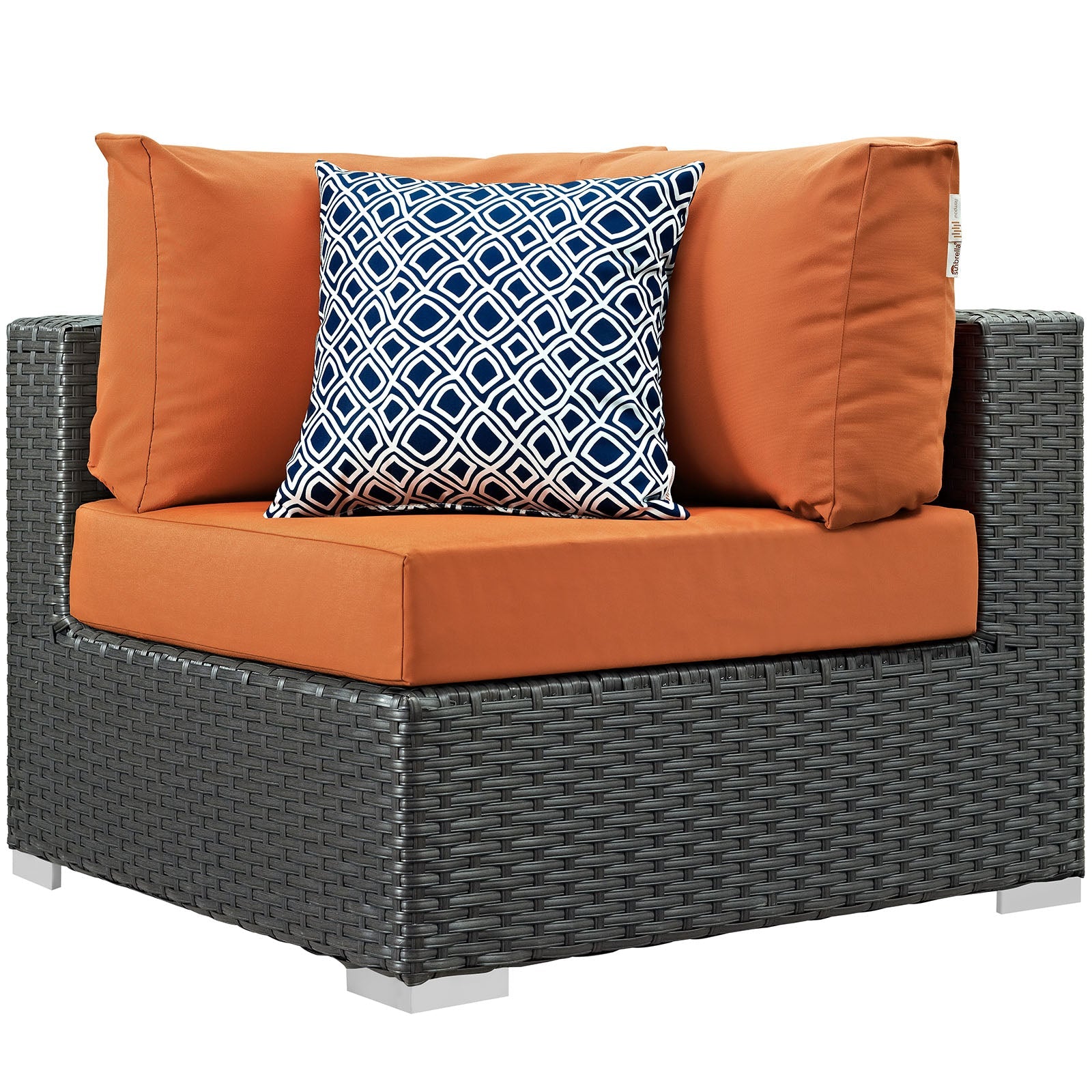 Sojourn 7 Piece Outdoor Patio Sunbrella¨ Sectional Set by Modway