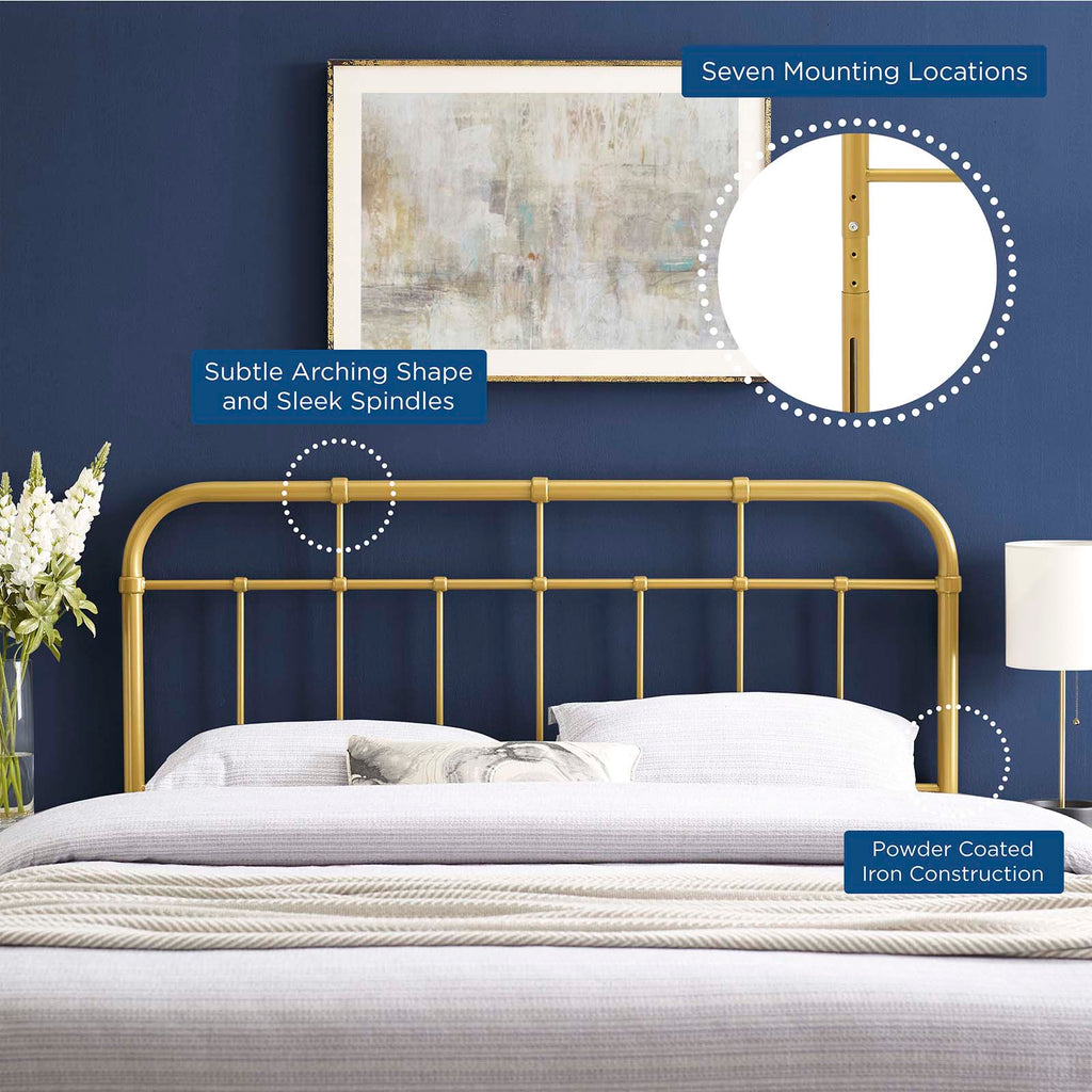 Alessia Metal Twin Headboard by Modway