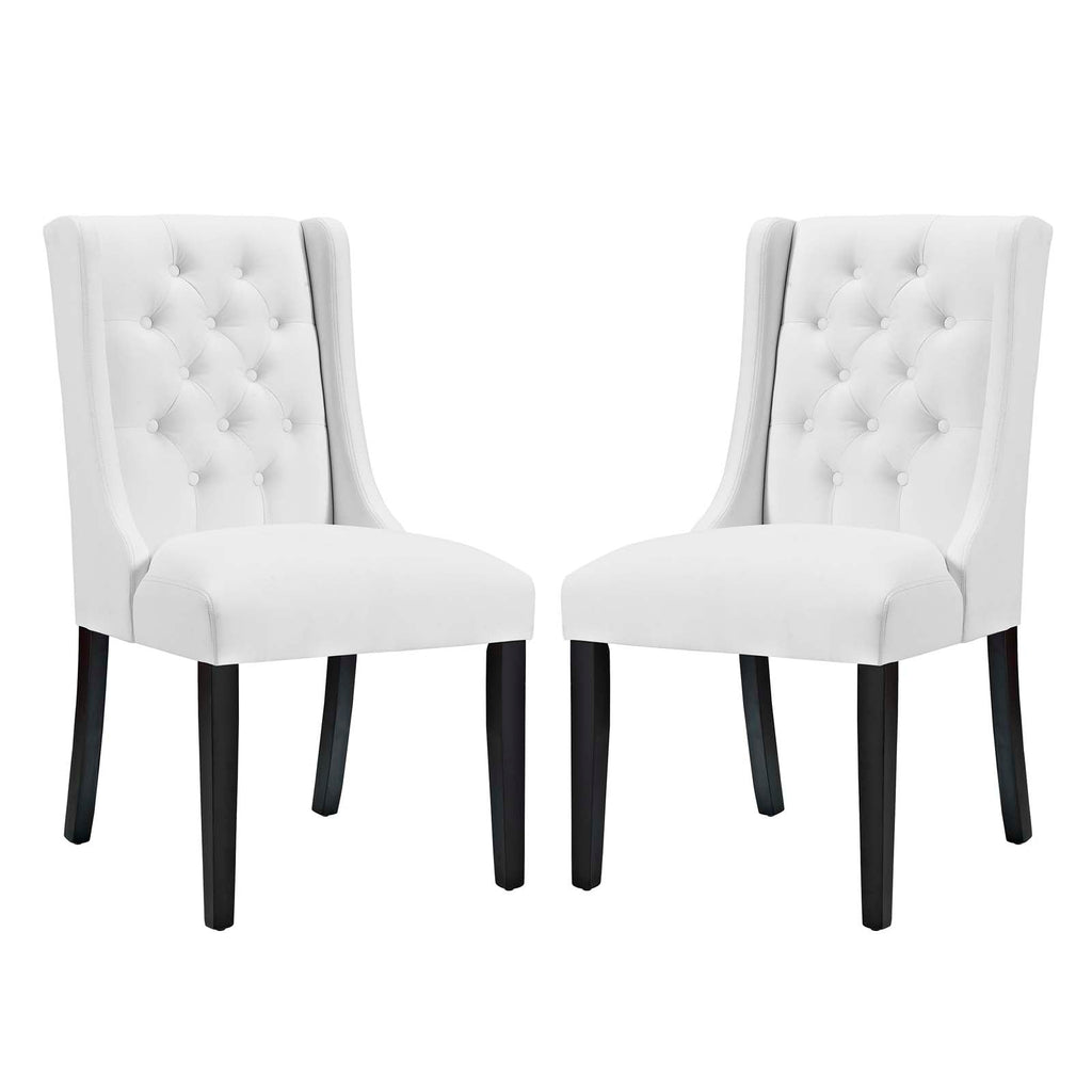 Baronet Vinyl Dining Chair Set of 2 by Modway