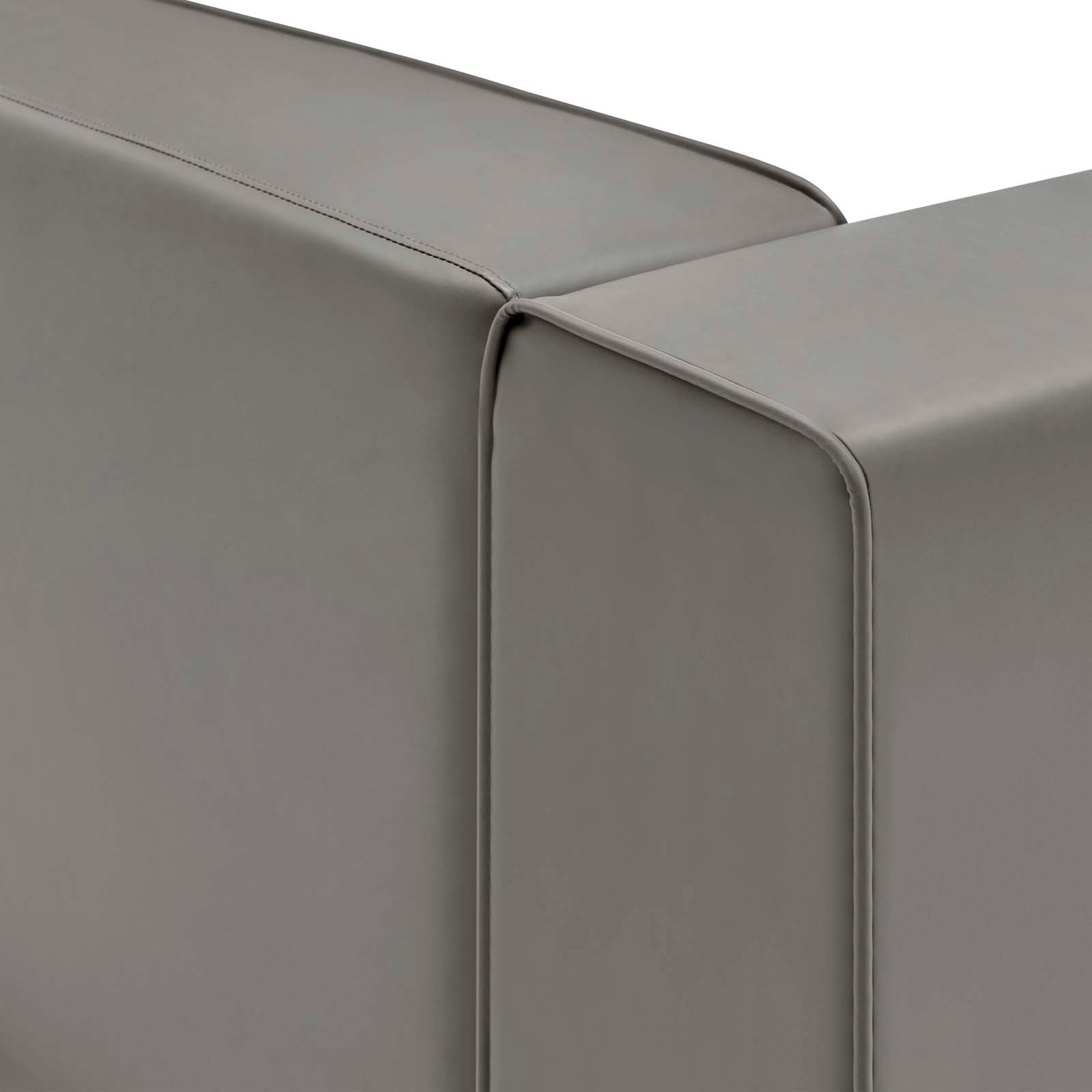 Mingle Vegan Leather Right-Arm Chair by Modway