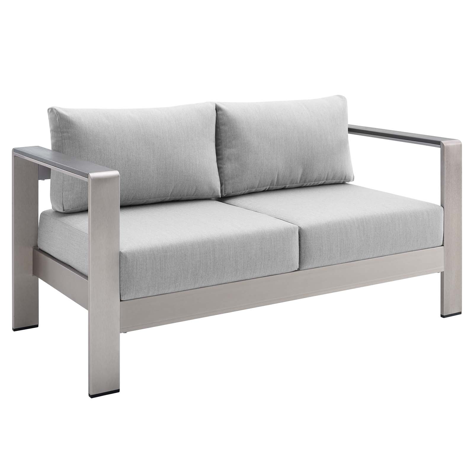 Shore 3 Piece Sunbrella¨ Fabric Outdoor Patio Aluminum Set by Modway
