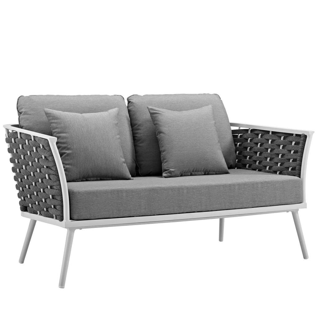 Stance 6 Piece Outdoor Patio Aluminum Sectional Sofa Set by Modway