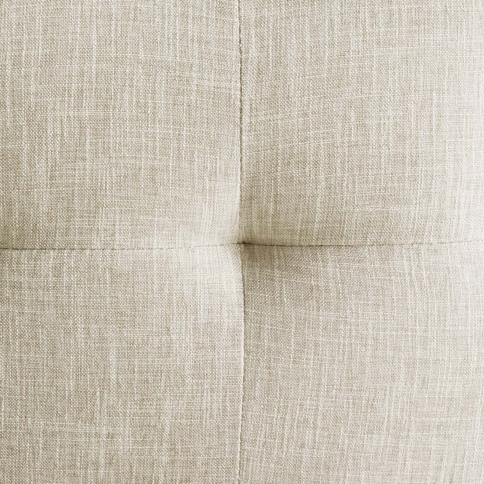 Privy Gold Stainless Steel Upholstered Fabric Bar Stool by Modway