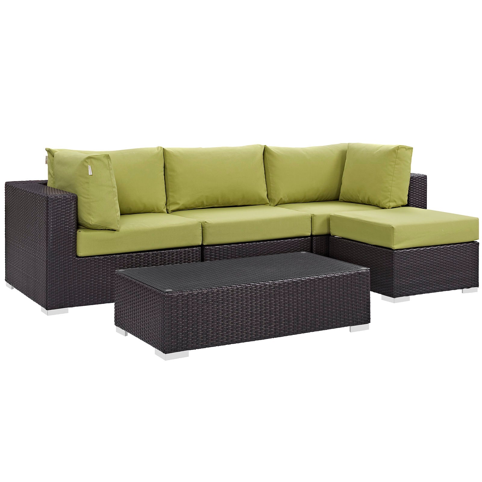 Convene 5 Piece Outdoor Patio Sectional Set by Modway