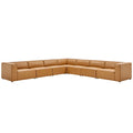Mingle 7-Piece Vegan Leather Sectional Sofa by Modway