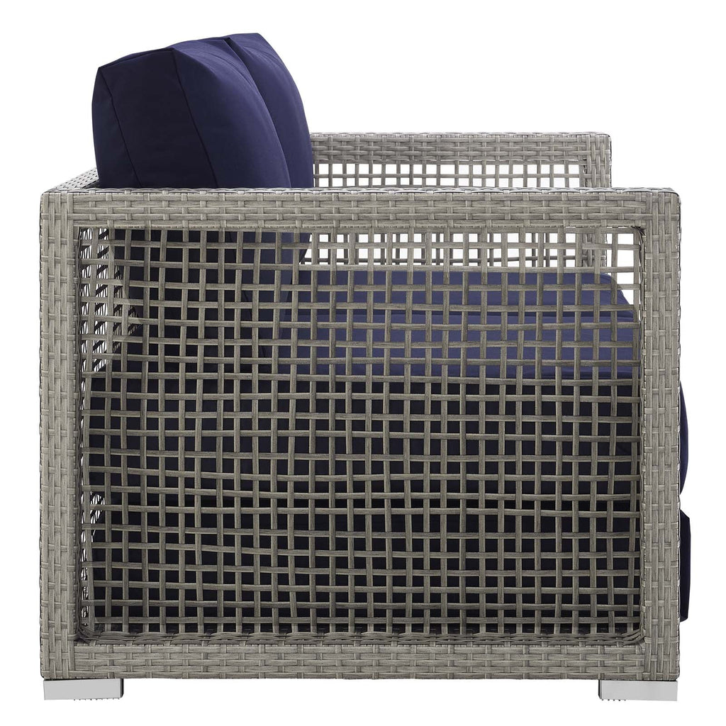Aura Outdoor Patio Wicker Rattan Loveseat by Modway