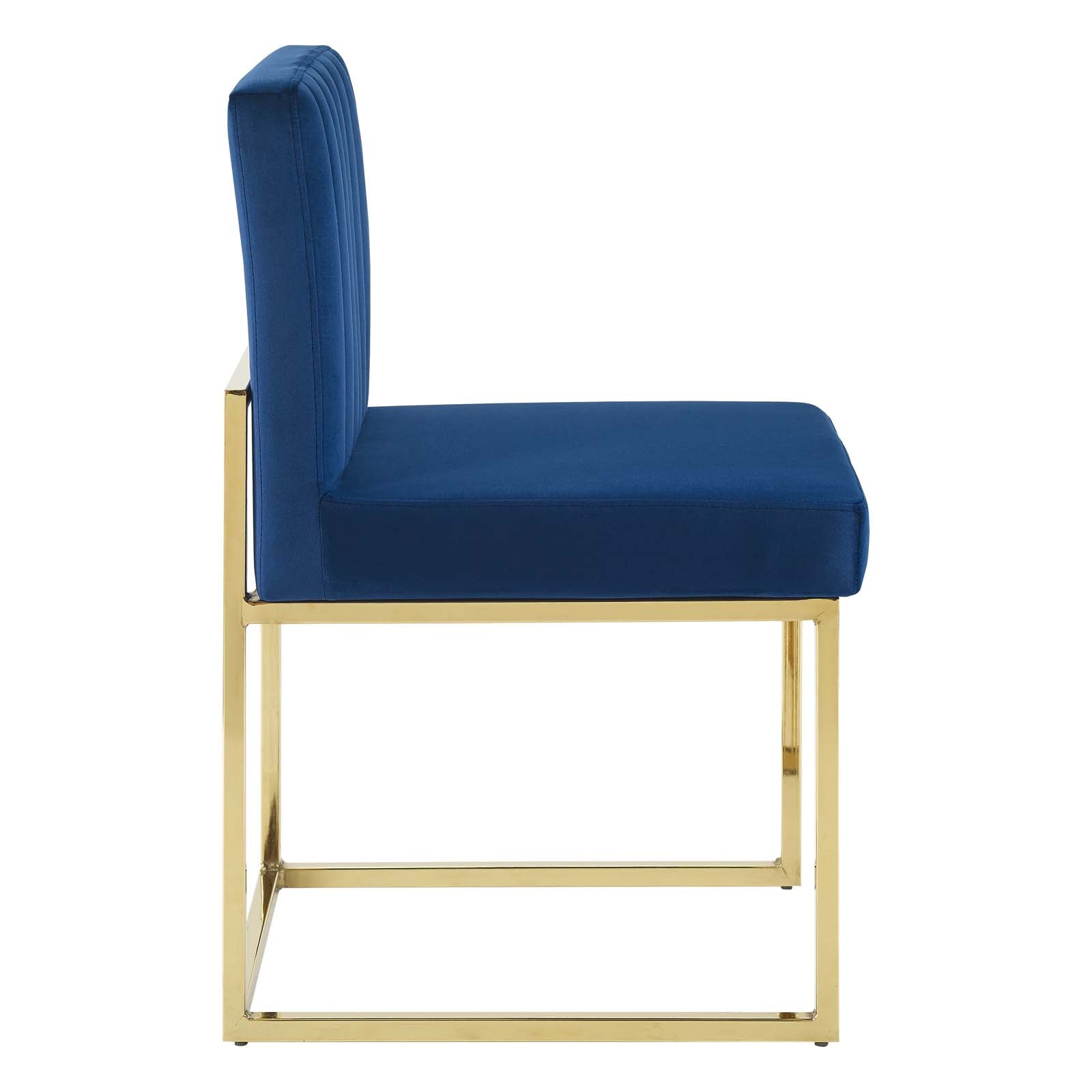 Carriage Performance Velvet Dining Chair Set of 2 by Modway