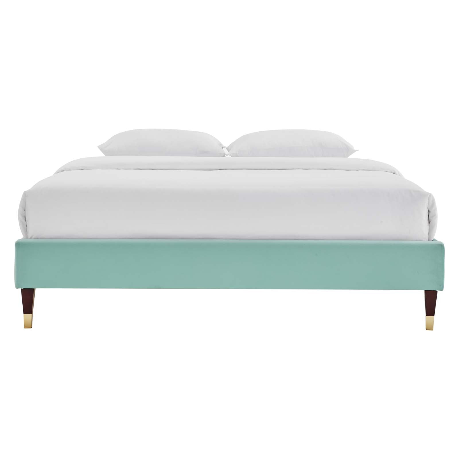 Harlow Performance Velvet Queen Platform Bed Frame by Modway