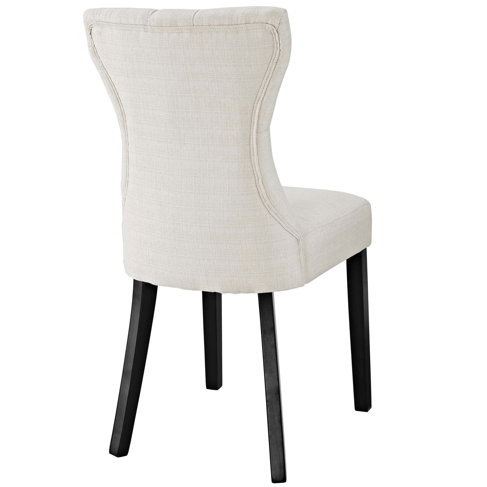 Silhouette Upholstered Fabric Dining Side Chairs Set of 2 by Modway