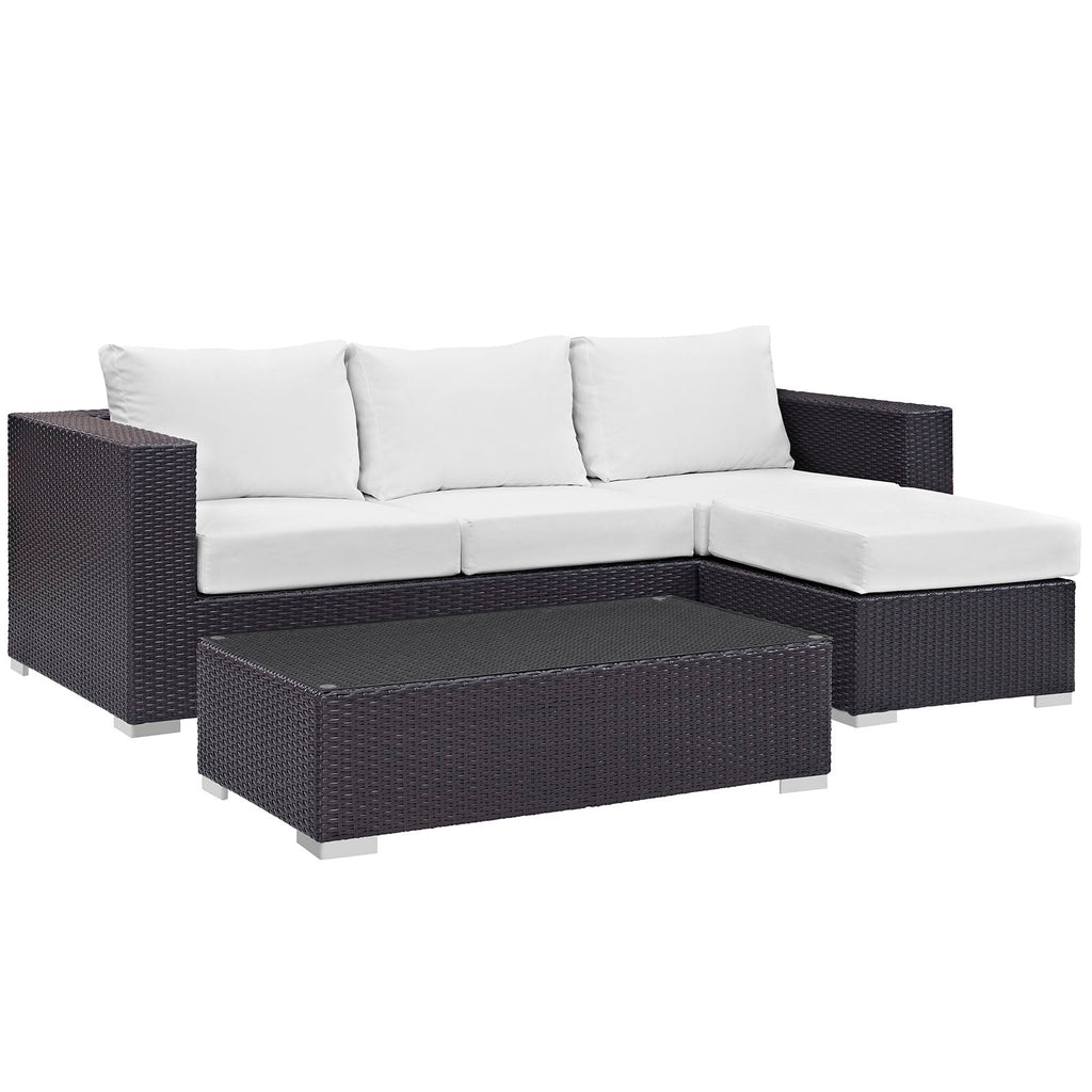 Convene 3 Piece Outdoor Patio Sofa Set by Modway