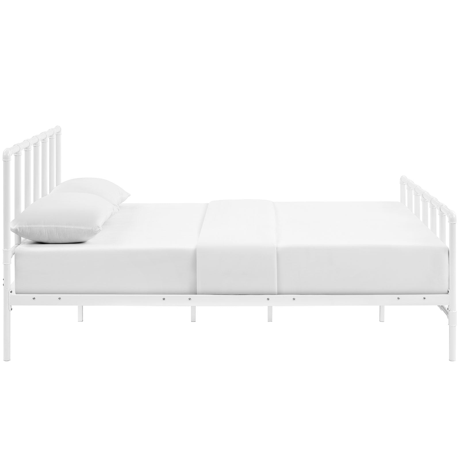 Dower Stainless Steel Queen Bed by Modway