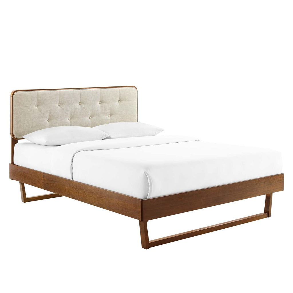 Bridgette Wood Twin Platform Bed With Angular Frame by Modway