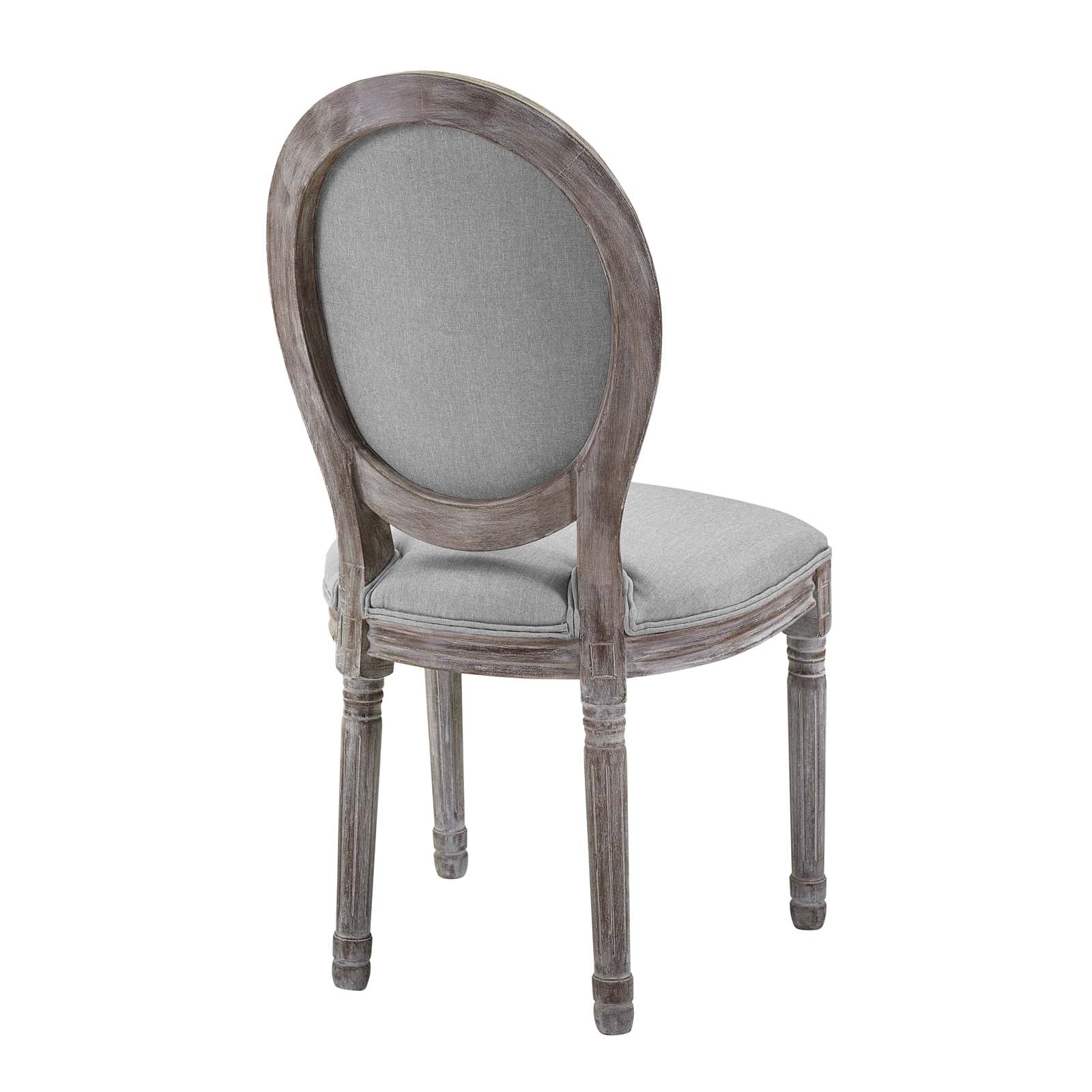 Arise Vintage French Upholstered Fabric Dining Side Chair Set of 2 by Modway