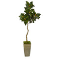 63" Magnolia Artificial Tree In Green Planter 9670 By Nearly Natural