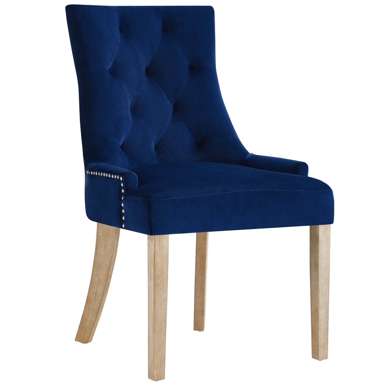 Pose Performance Velvet Dining Chair Set of 2 by Modway