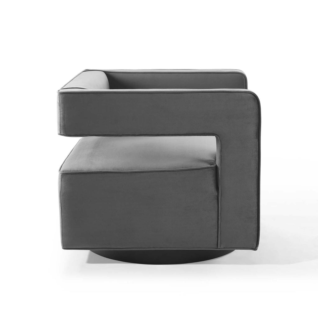 Booth Performance Velvet Performance Velvet Swivel Armchair by Modway