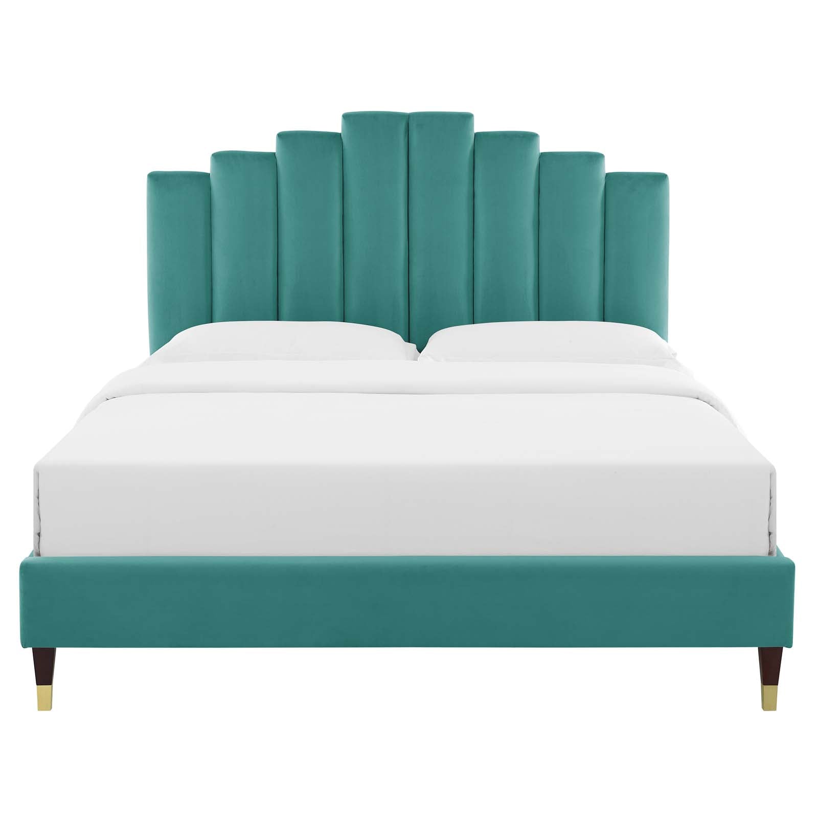 Elise Performance Velvet Full Platform Bed by Modway