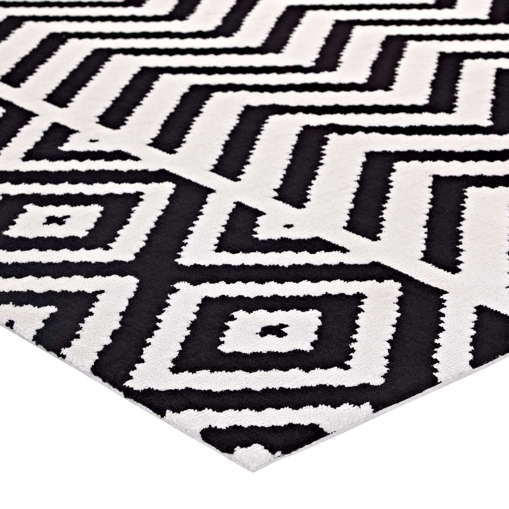 Ailani Geometric Chevron / Diamond 8x10 Area Rug by Modway