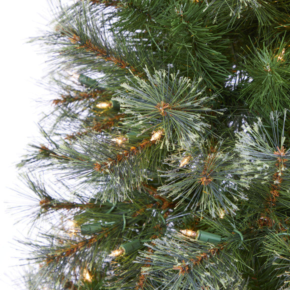 6.5' Cashmere Slim Artificial Christmas Tree with 350 Warm White Lights