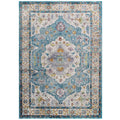 Success Anisah Distressed Floral Vintage Medallion 8x10 Area Rug by Modway
