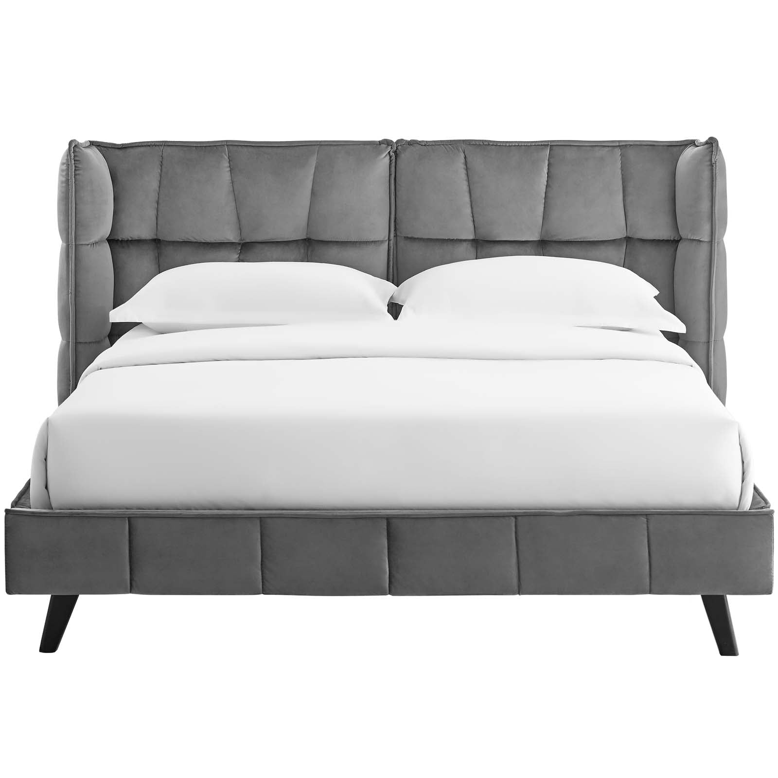Makenna Performance Velvet Queen Platform Bed by Modway