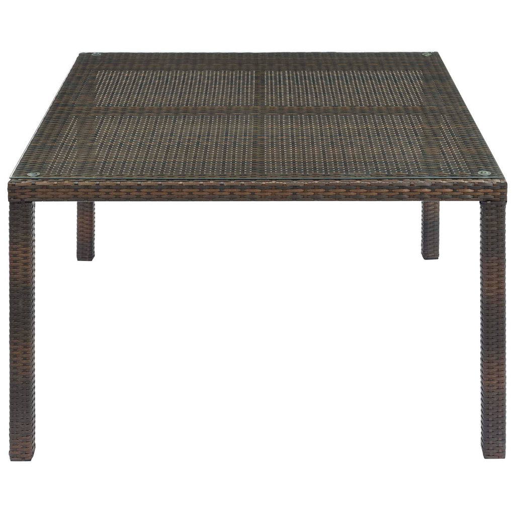 Conduit 47" Outdoor Patio Wicker Rattan Dining Table by Modway