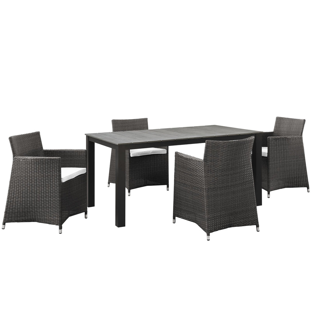 Junction 5 Piece Outdoor Patio Dining Set by Modway