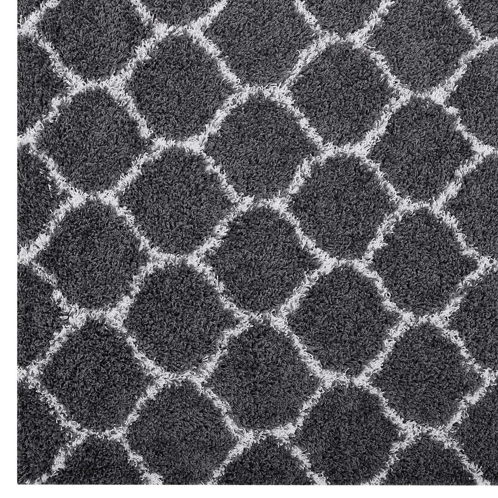 Solvea Moroccan Trellis 5x8 Shag Area Rug by Modway