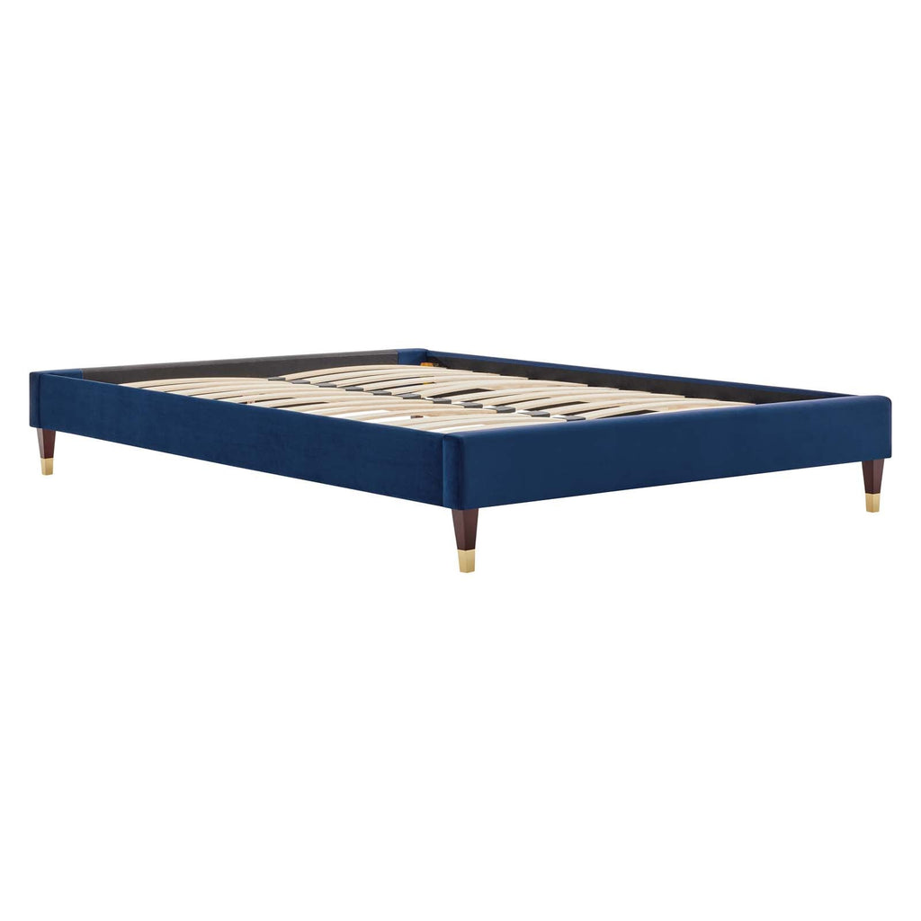 Harlow Performance Velvet Queen Platform Bed Frame by Modway