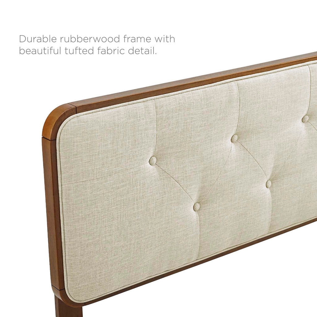 Collins Tufted Fabric and Wood Full Headboard by Modway