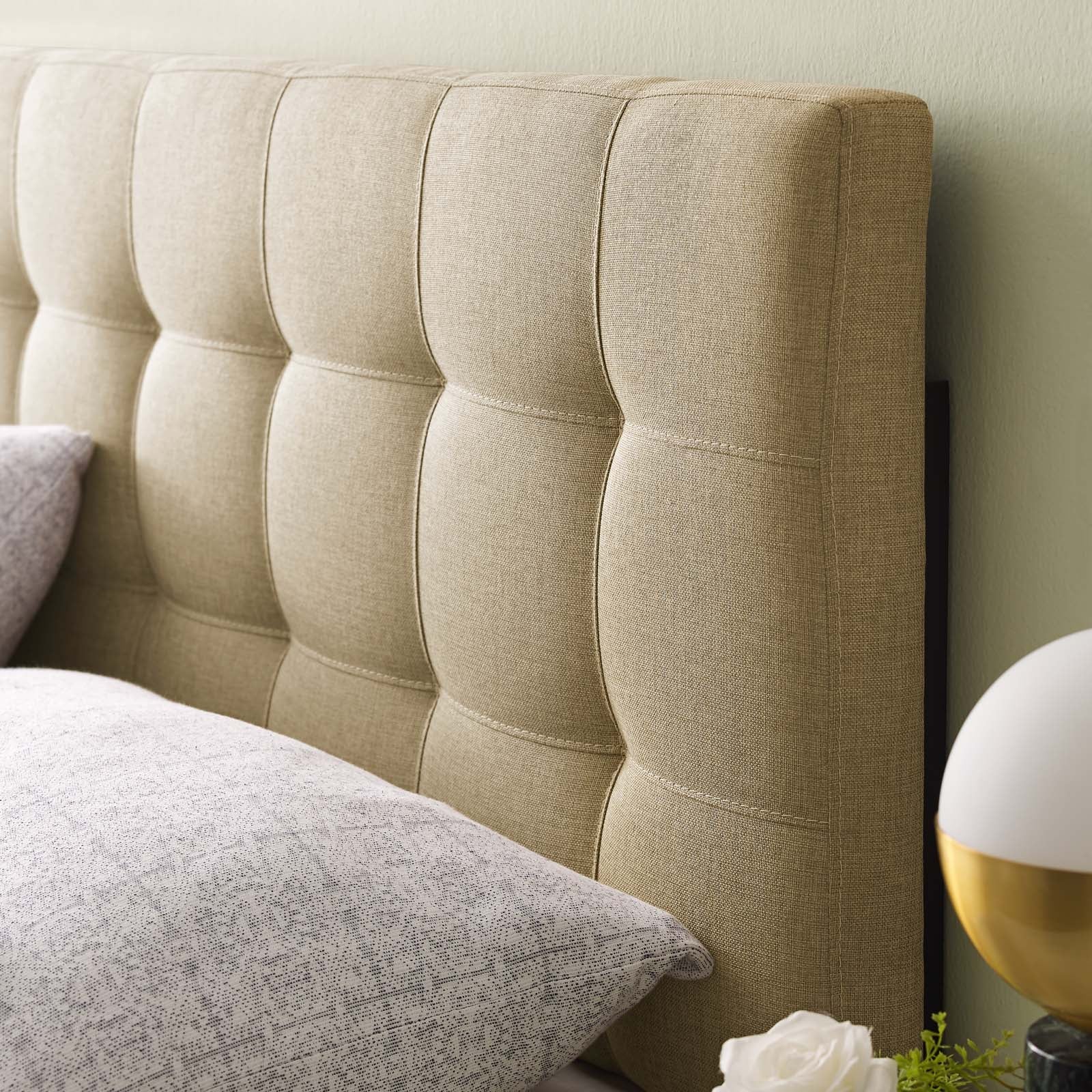 Lily Upholstered Fabric King Headboard by Modway