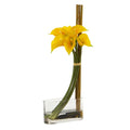 18" Calla Lily with Bamboo Artificial Arrangement