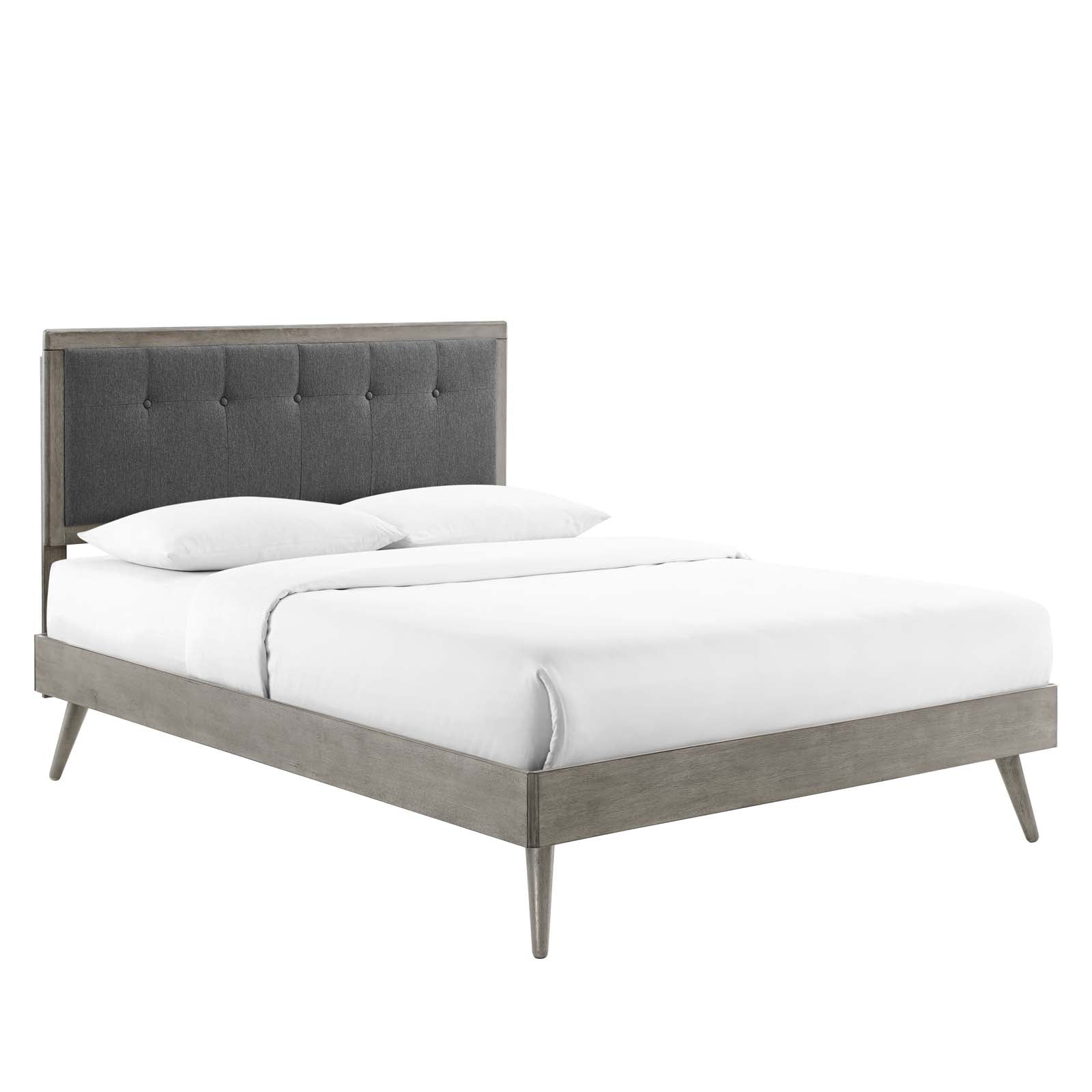 Willow Wood Queen Platform Bed With Splayed Legs by Modway