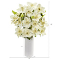 Nearly Natural 21" Anemone Artificial Arrangement In White Vase 1905-CR