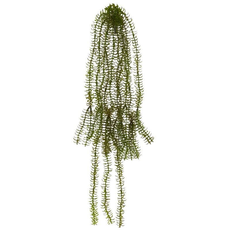 28" Red Bottlebrush Artificial Hanging Plant (Set of 6)