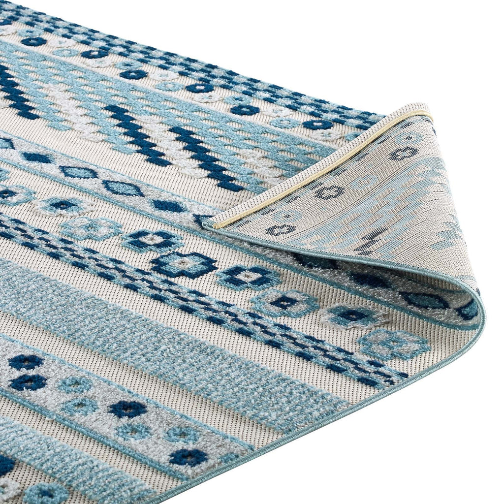 Reflect Cadhla Vintage Abstract Geometric Lattice 5x8 Indoor and Outdoor Area Rug by Modway