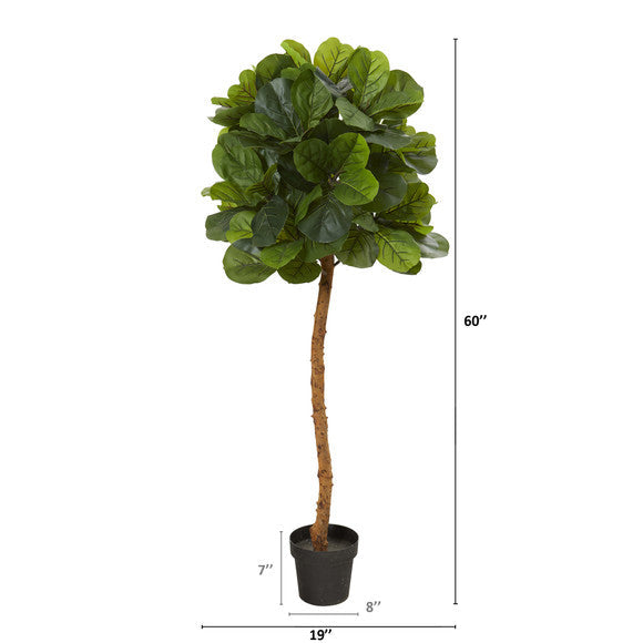 5' Fiddle Leaf Artificial Tree (Real Touch)