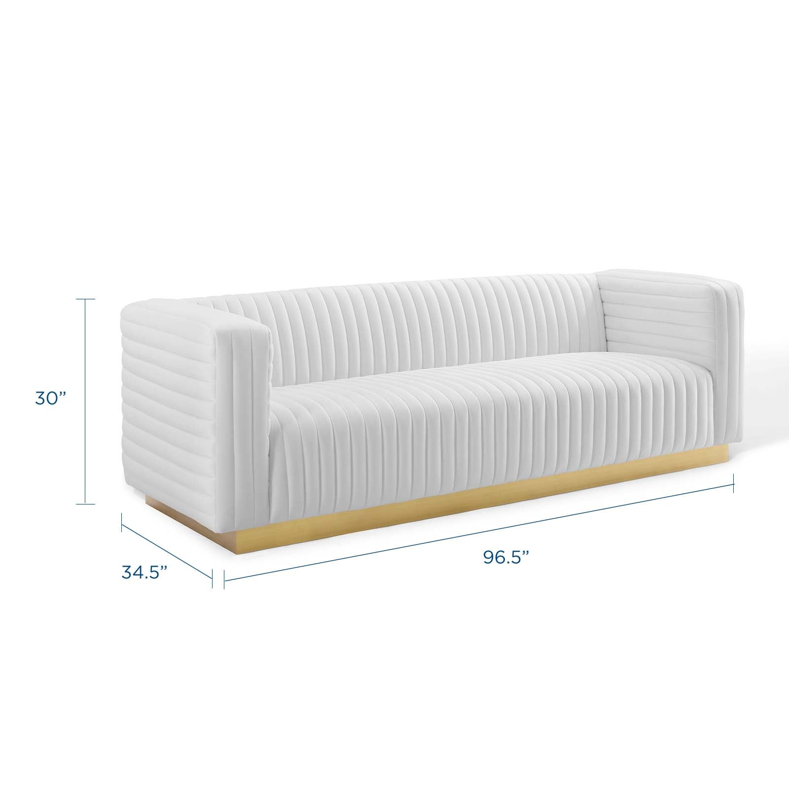Charisma Channel Tufted Performance Velvet Living Room Sofa by Modway