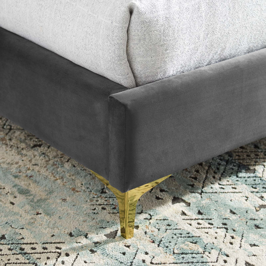 Olivia Performance Velvet Queen Platform Bed by Modway